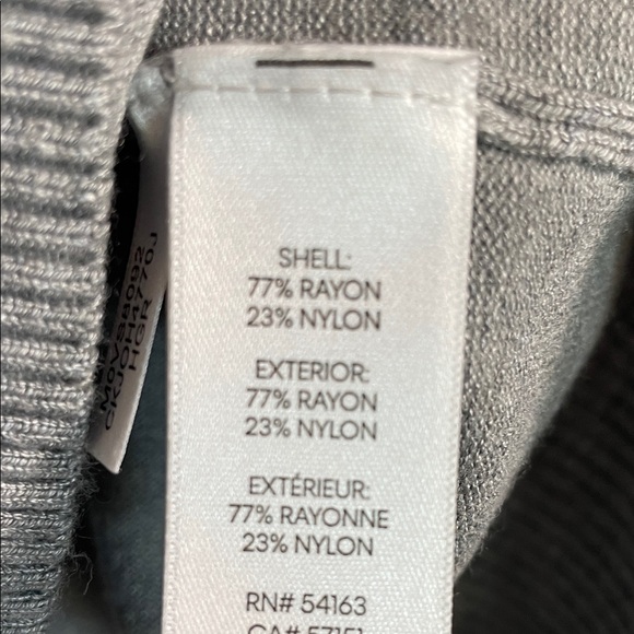 Calvin Klein Sweater Turtleneck Thin Rayon Nylon Casual Grey Gray Women's Small - Picture 8 of 11